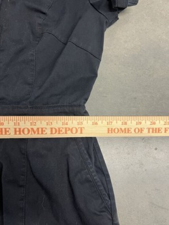 Harley-Davidson Black Workwear Romper Shorts Embroidered Logo Womens L Orange